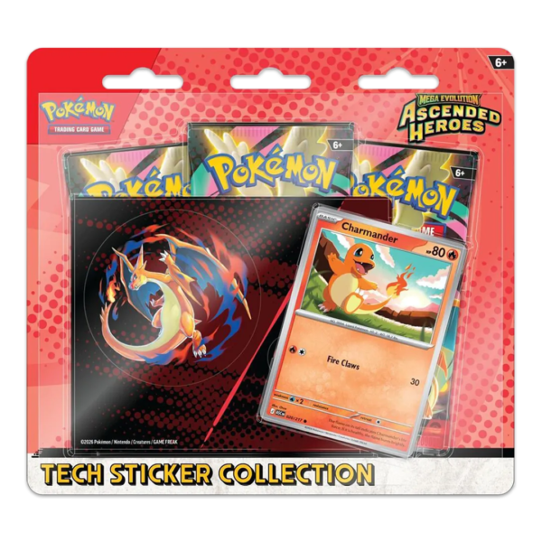 Pokemon - Mega Evolution: Ascended Heroes (Charmander) Tech Sticker Collection - Level Play