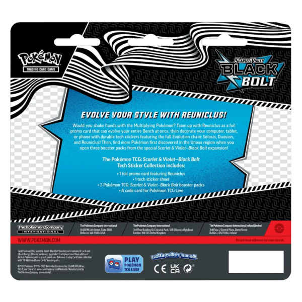 Black Bolt Tech Sticker Collection - Level Play