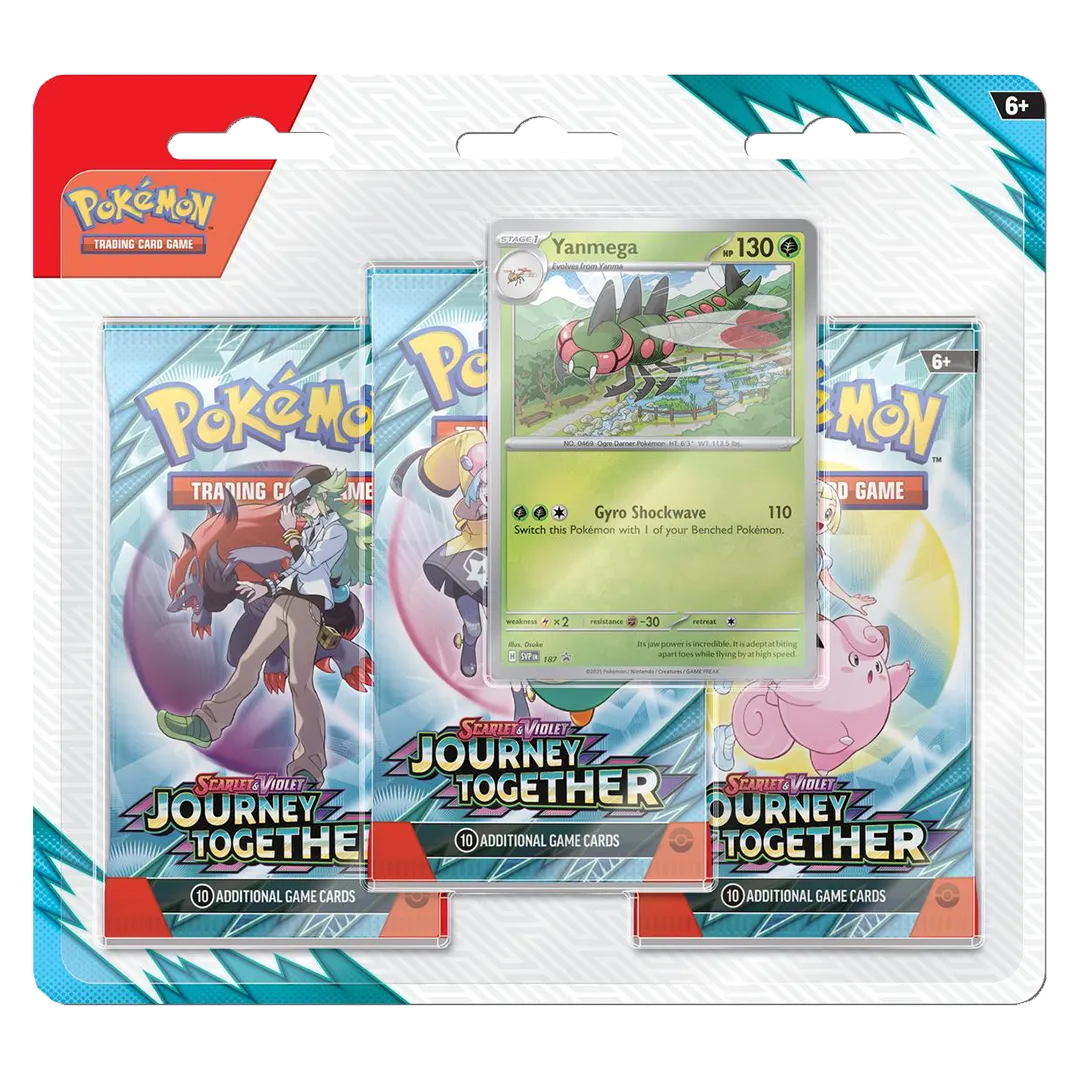 Scarlet & Violet: Journey Together - 3 Booster Blister [Yanmega] - Level Play