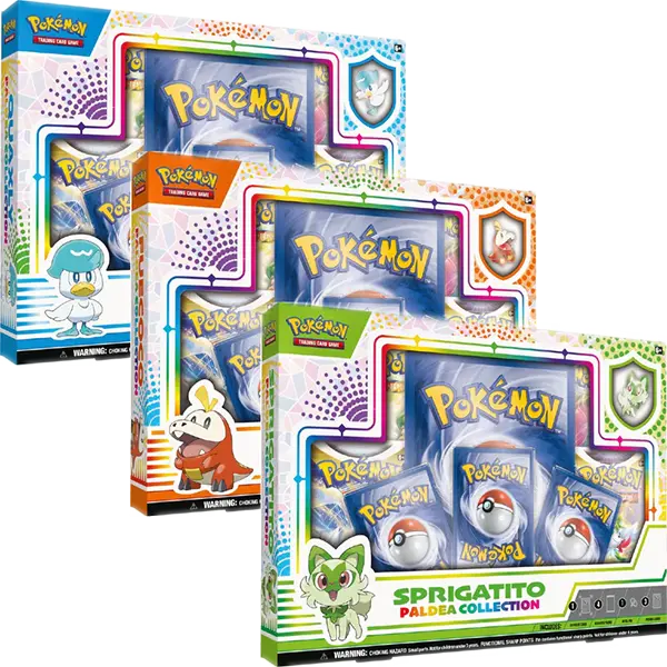 Paldea Pin Collection - Sprigatito, Fuecoco, Quaxly (Set of 3) - Level Play