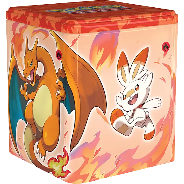 Pokemon Stacking Tins Display: Fighting-Fire-Darkness (Q4 2022) - Level Play