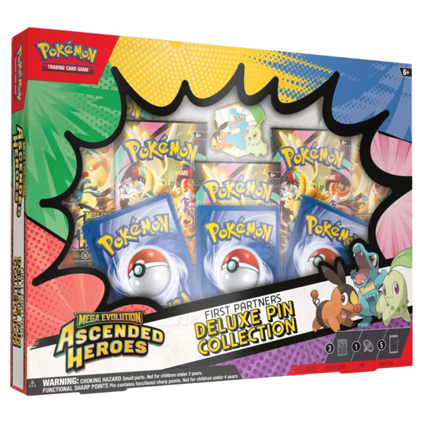 Pokémon - Mega Evolution: Ascended Heroes - First Partners Deluxe Pin Collection - Level Play