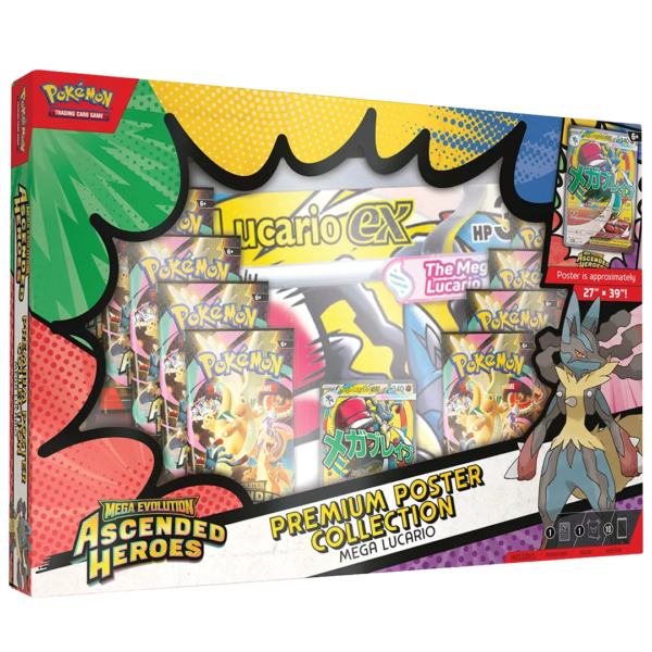 Pokémon - Mega Evolution: Ascended Heroes - Premium Poster Collection Mega Lucario & Mega Gardevoir [Set Of 2] - Level Play