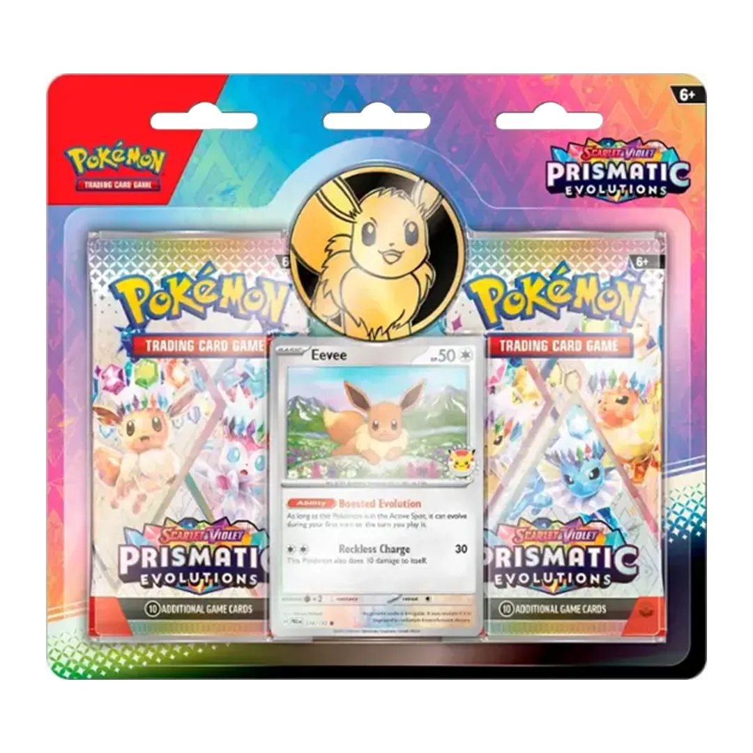 Scarlet & Violet: Prismatic Evolutions - 2 Booster Blister - Level Play