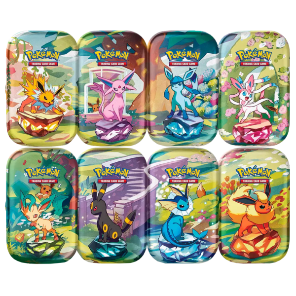 Scarlet & Violet: Prismatic Evolutions - Mini Tins [Set of 8] - Level Play