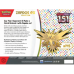 Scarlet and Violet 151 - Zapdos ex Collection - Level Play