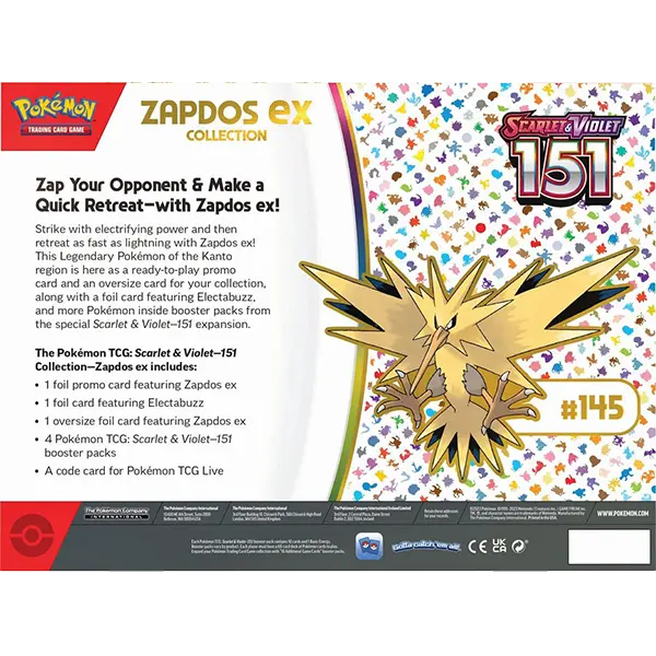 Scarlet and Violet 151 - Zapdos ex Collection - Level Play