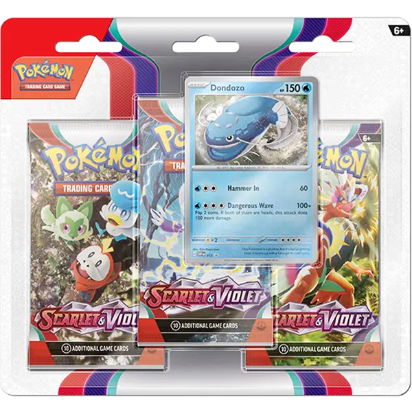 Scarlet & Violet - 3 Booster Pack Blister (Dondozo) - Level Play