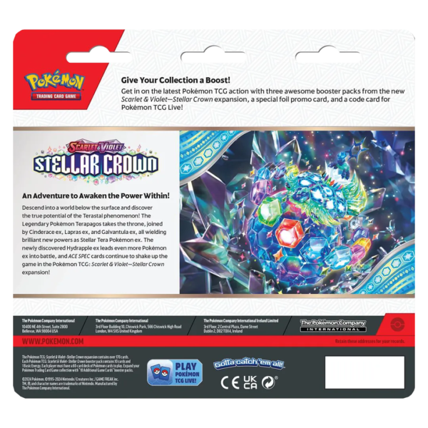 Scarlet & Violet: Stellar Crown- 3 Pack Blister [Latias] - Level Play