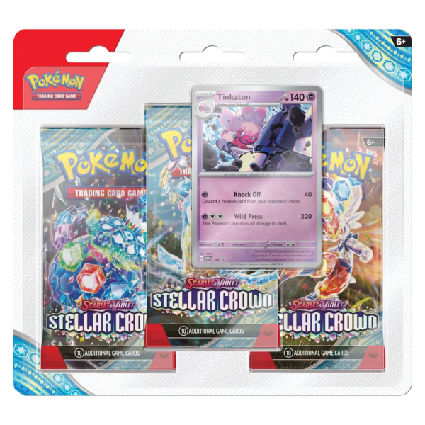 Scarlet & Violet: Stellar Crown- 3 Pack Blister [Tinkaton] - Level Play