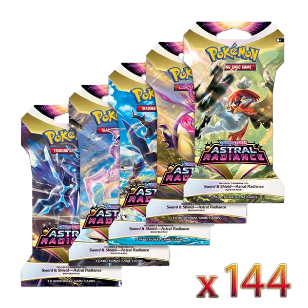 Sword & Shield: Astral Radiance - Sleeved Booster Case (144 Boosters) - Level Play
