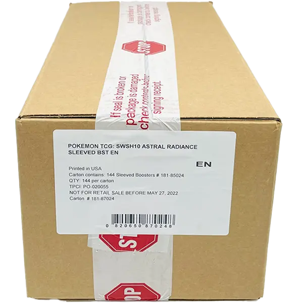 Sword & Shield: Astral Radiance - Sleeved Booster Case (144 Boosters) - Level Play