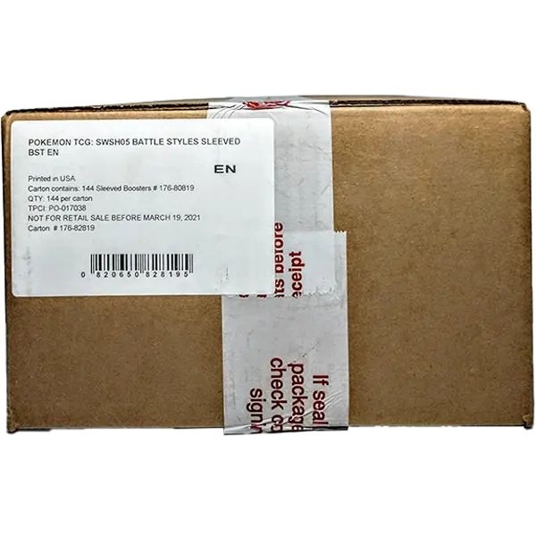 Sword & Shield: Battle Styles - Sleeved Booster Case (144 Boosters) - Level Play