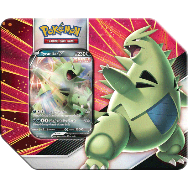 V Strikers Tin (Tyranitar V) - Level Play